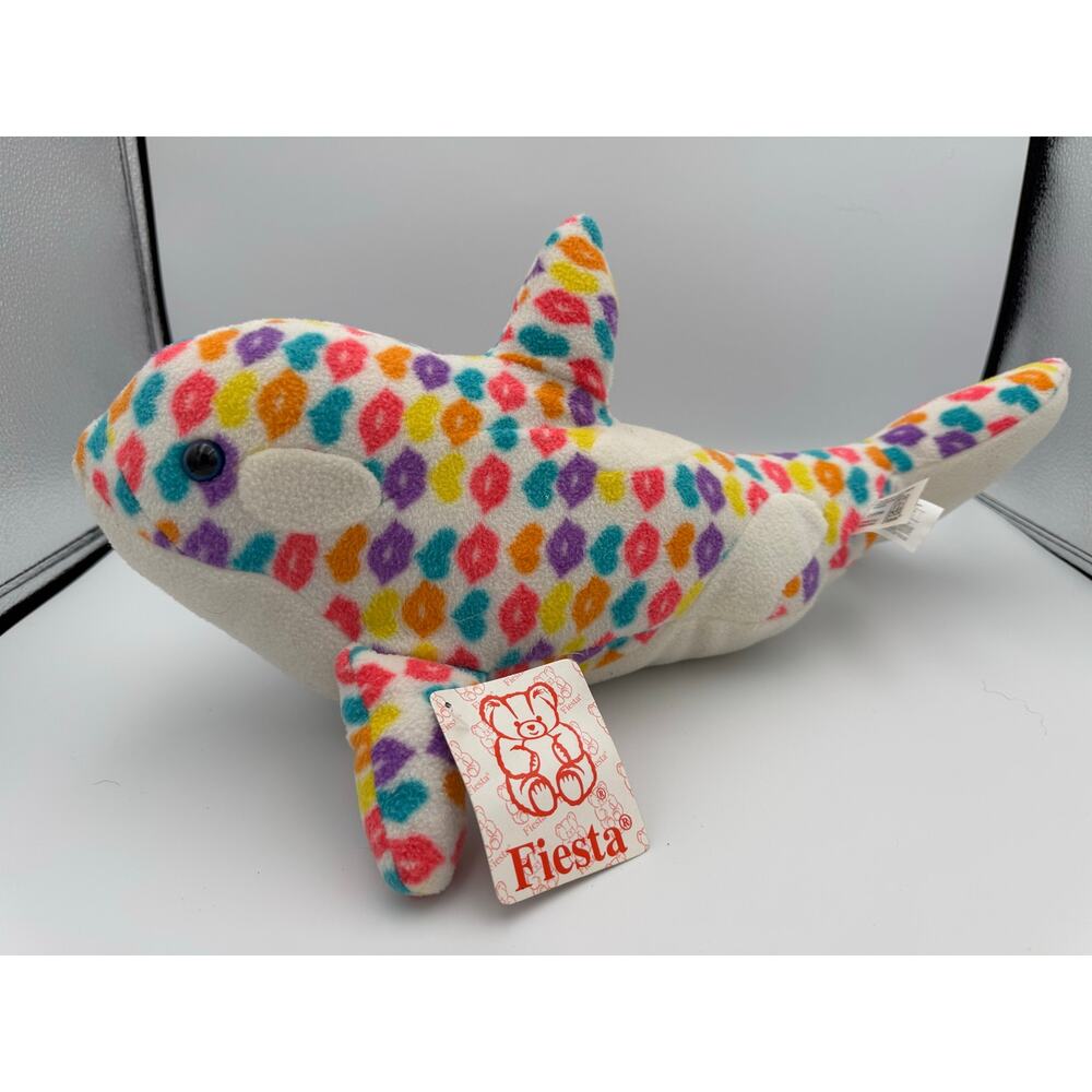2009 Fiesta Rainbow Kisses Orca Dot Kissy Killer Whale Rare READ DESCRIPTION